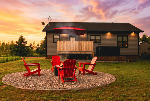 Gather around the fire pit after a day at the beach or exploring PEI