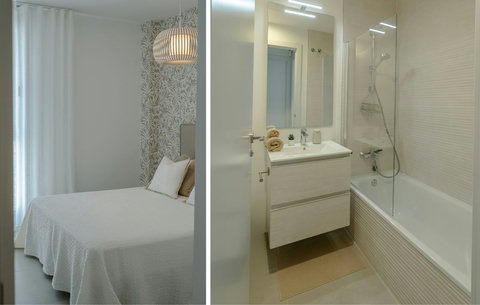 Guest bedroom and bathroom