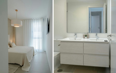 Master bedroom & guest en-suite bathroom