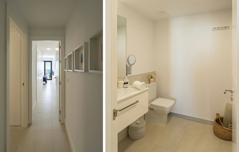Hallway and en-suite bathroom
