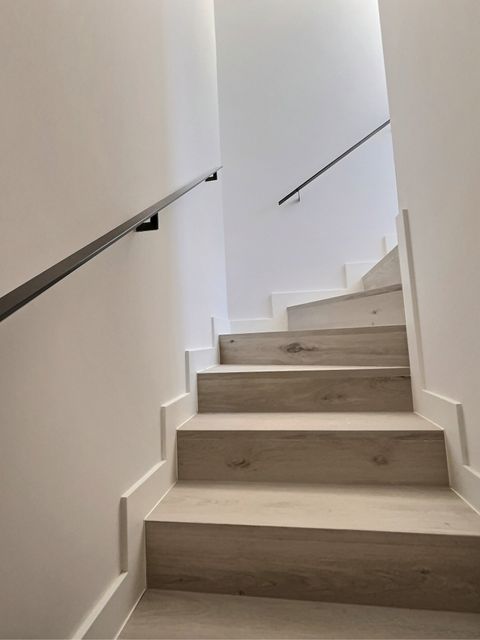 Stairs to roof terrace