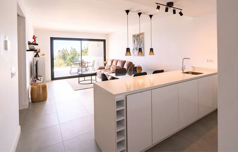 Kitchen, living room & dining