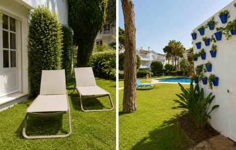 Private garden & community swimming pool