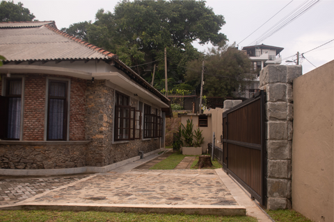 Side view of the front garden