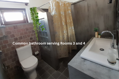 Room 3 and 4 shared bathroom 