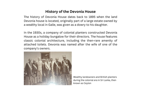 History of Devonia Holiday Villa