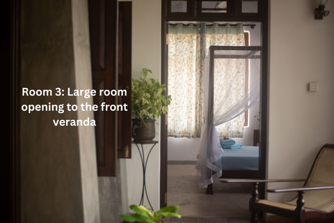 Bedroom 3- from front veranda.