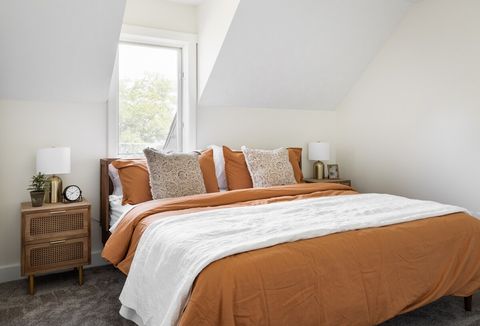 First upstairs bedroom with king bed