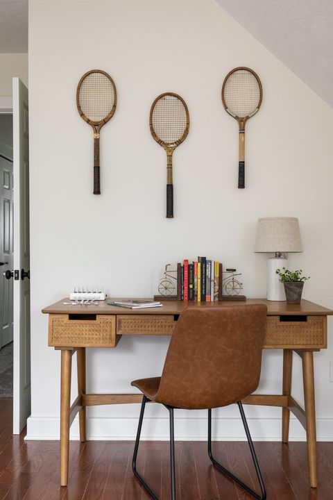 Upstairs desk for working from home