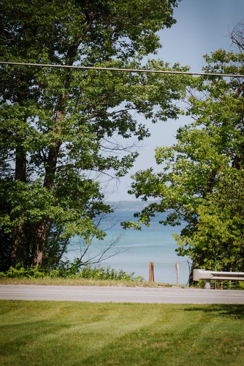 Lake access is located across the street from the home