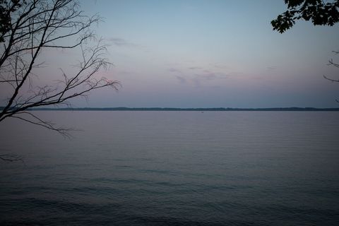 Dusk over west grand traverse bay 