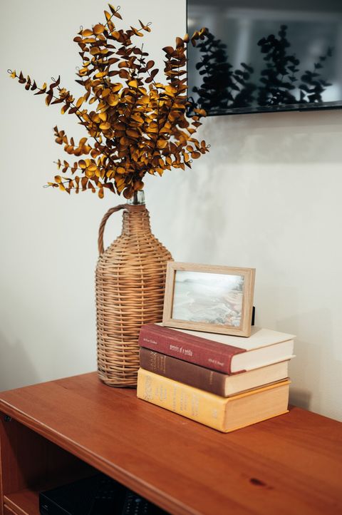 Living room decor from local shops and artists