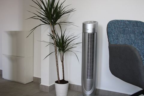 Fan is available for our guests, during these warm summer days.