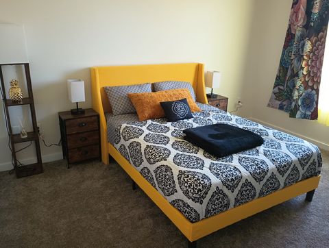 Yellow bedroom.