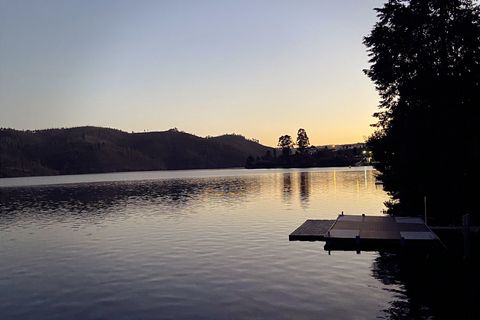 Lago Azul beach at sunset