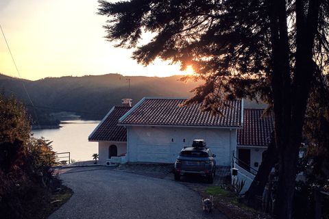 Sunrise seen from the exterior