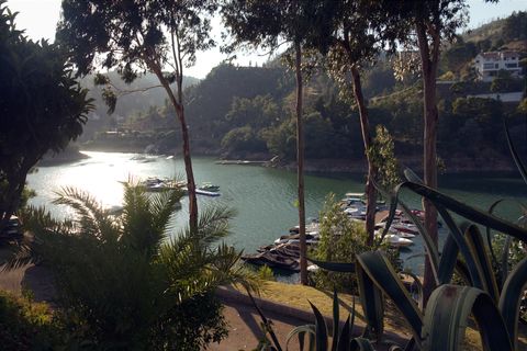 Lago Azul marina at sunset