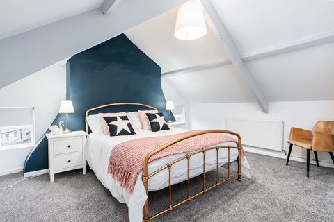 Top floor bedroom with king size bed