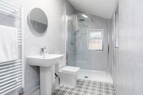 Ground floor shower room - handy for sandy kids and muddy dogs!