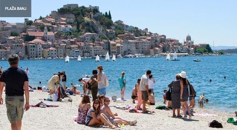 The city's beach