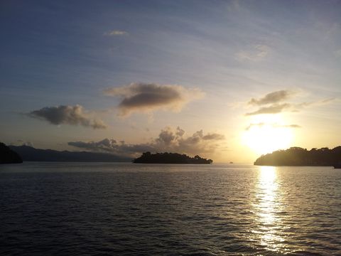 Sunset over Store Bay