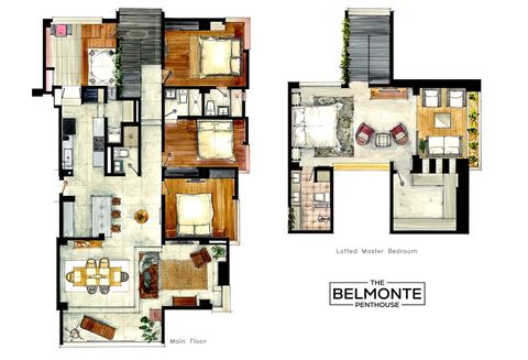 LOFTED PENTHOUSE 
2,500ft² / 230m²
@BelmontePenthouse