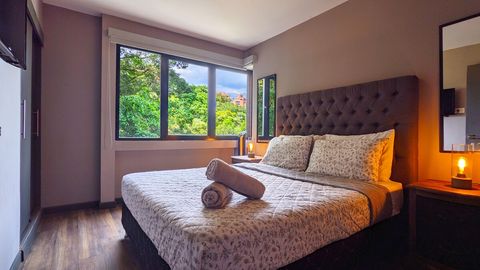 [BEDROOM #4] The only bedroom without an ensuite bathroom. Use the social bathroom just outside your bedroom door.