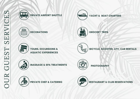 Choose from our additional services and make your stay a very special one!