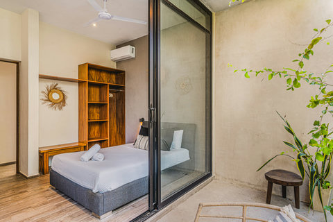 Double Size Bedroom on 2nd Floor with AC and Balcony Access