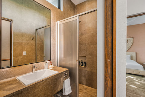 Another one of Our 3.5 Bathrooms with Rain Shower, Shampoo, Conditioner, Shower Gel, Towels and Hair Dryer
