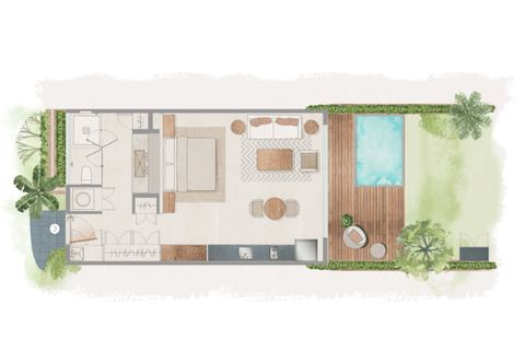 Floor Plan of the Garden Studio