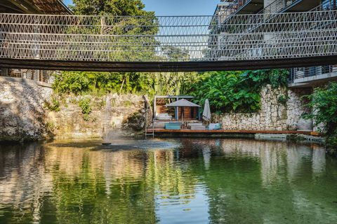 Our cenote as part of the building and exclusive to guests