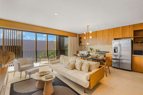 Unit 1 - Living Room and Dining Area