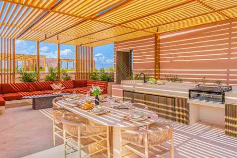 Unit 2 - Private Rooftop Dining and Lounge