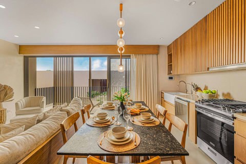 Unit 1 - Dining Area and Full Kitchen