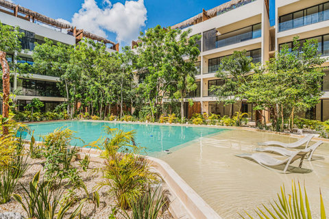 One of the Two Courtyard Pools