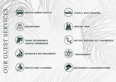 All Additional Services Available to Our Guests