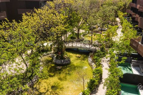 Walk around the natural river garden with bridges and options to unwind