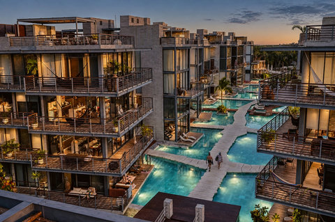 Views of the Complex at Night