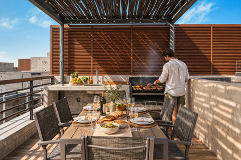 BBQ Grill in the Rooftop
