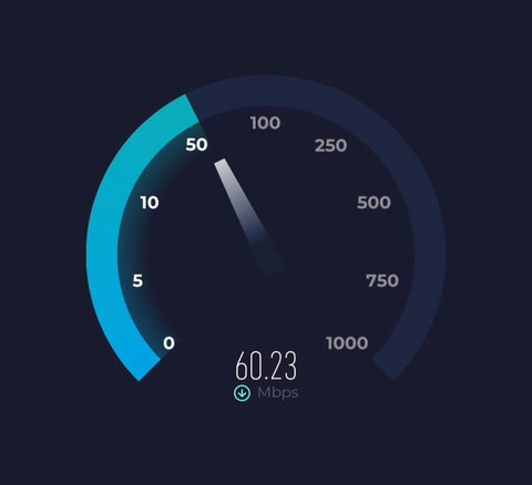 Enjoy Fast Fiberoptic WIFI w over 60 Mbps Download Speed