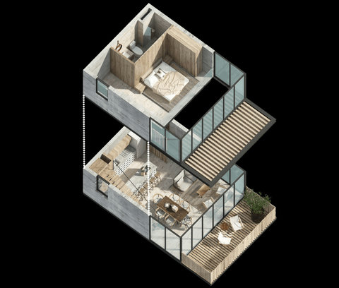 Floor Plan of Our Two Level Loft