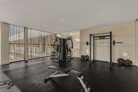 Fully Equipped Gym w Free Weights, Cardio Smith Machine and Cables