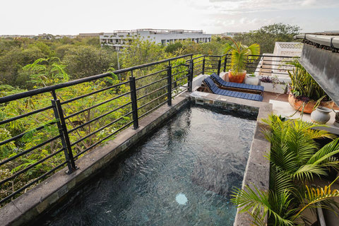 Private Pool with Sun Loungers and Jungle Views