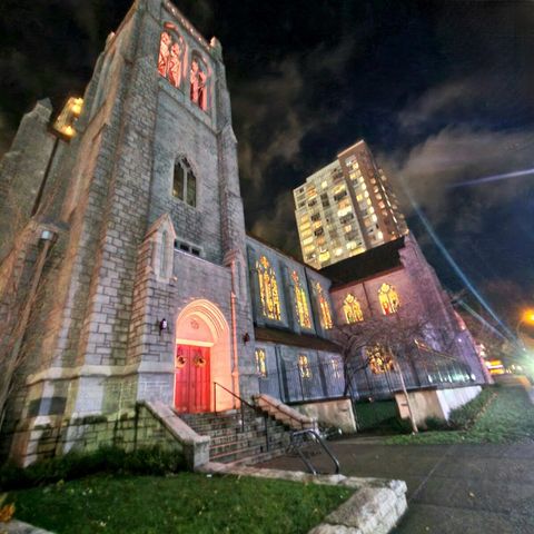 View of the Church 

Kiddie Corner to the Building 