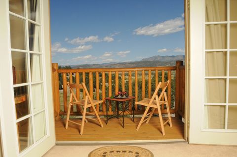 Balconies on each room