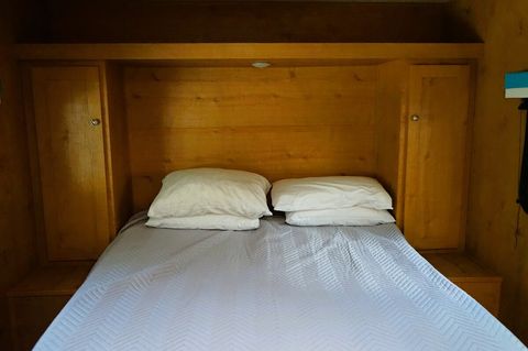 Each of the four trailers features a queen bed