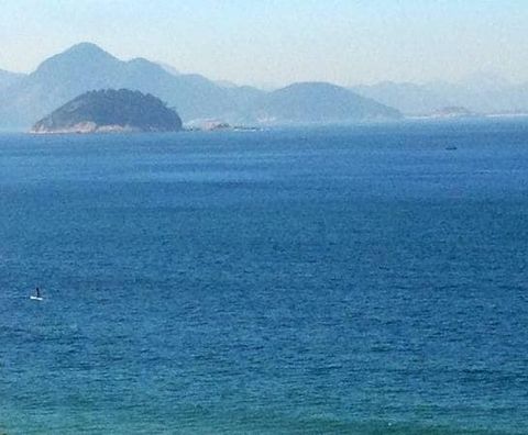 We have a beautiful ocean side view, as it is almost corner with the beach, 8th floor!