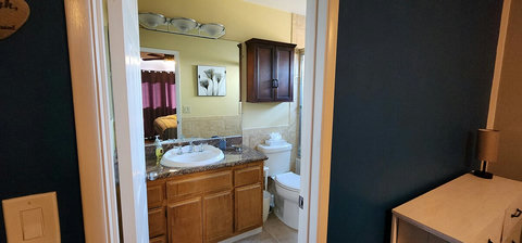 Master bedroom - private bathroom. Shower with jetted tub.