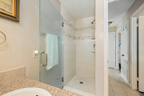 Upstairs full bathroom with shower.